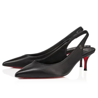 Sporty Kate Sling – 55 Mm Slingback Pumps – Lamb Nappa Leather – Black – Women
