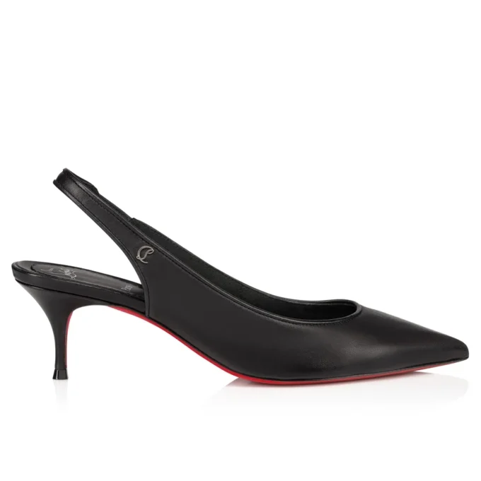 Sporty Kate Sling – 55 Mm Slingback Pumps – Lamb Nappa Leather – Black – Women