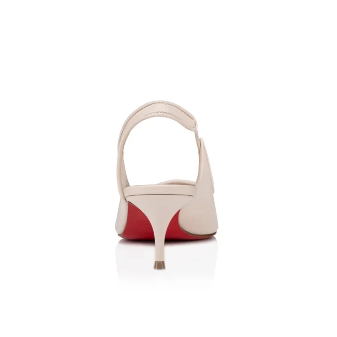 Sporty Kate Sling – 55 Mm Slingback Pumps – Lamb Nappa Leather – Leche – Women