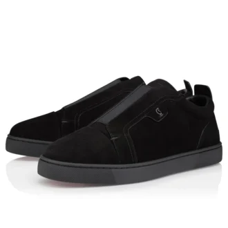 St Louis – Sneakers – Veau Velours – Black – Men