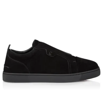 St Louis – Sneakers – Veau Velours – Black – Men