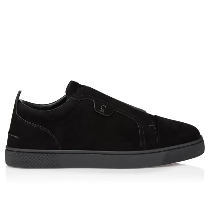 St Louis – Sneakers – Veau Velours – Black – Men