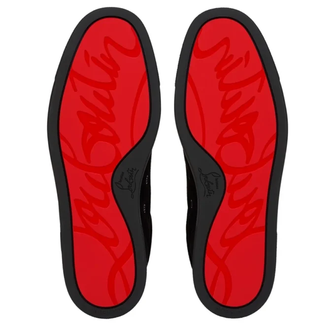 St Louis – Sneakers – Veau Velours – Black – Men