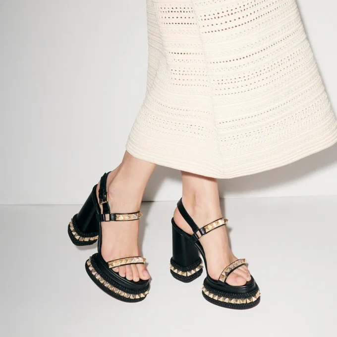 Superaclou – 130 Mm Sandals – Nappa Leather – Black – Women