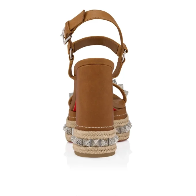 Superaclou – 130 Mm Strappy Sandals – Waxed Calf Leather – Terra – Women Superaclou – 130 Mm Strappy Sandals – Waxed Calf Leather – Terra – Women