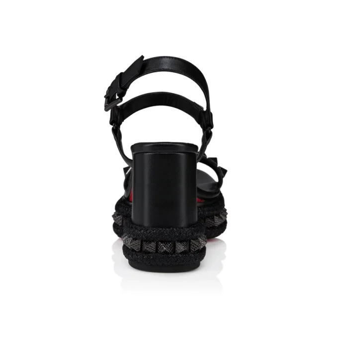 Superaclou – 85 Mm Strappy Sandals – Lamb Nappa Leather – Black – Women