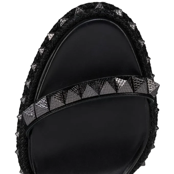 Superaclou – 85 Mm Strappy Sandals – Lamb Nappa Leather – Black – Women