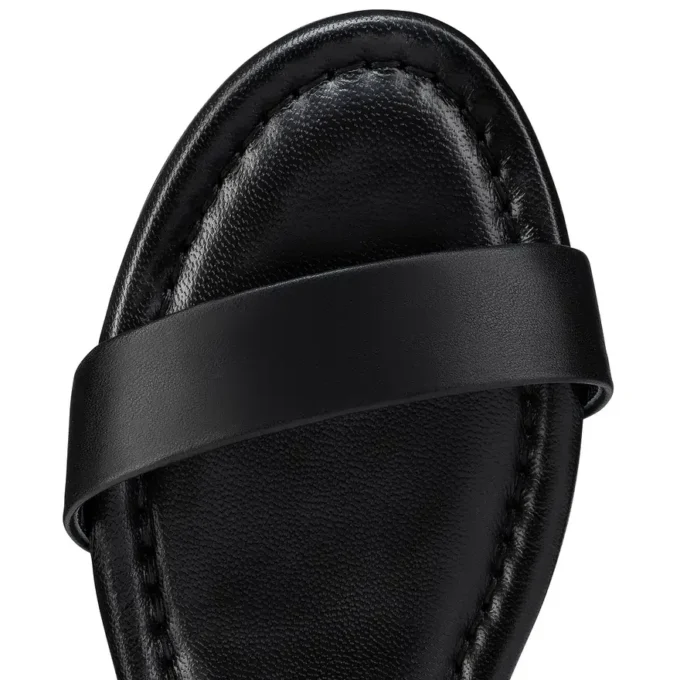 Sweet Jane Sandal – Sandals – Lamb Nappa Leather – Black – Women
