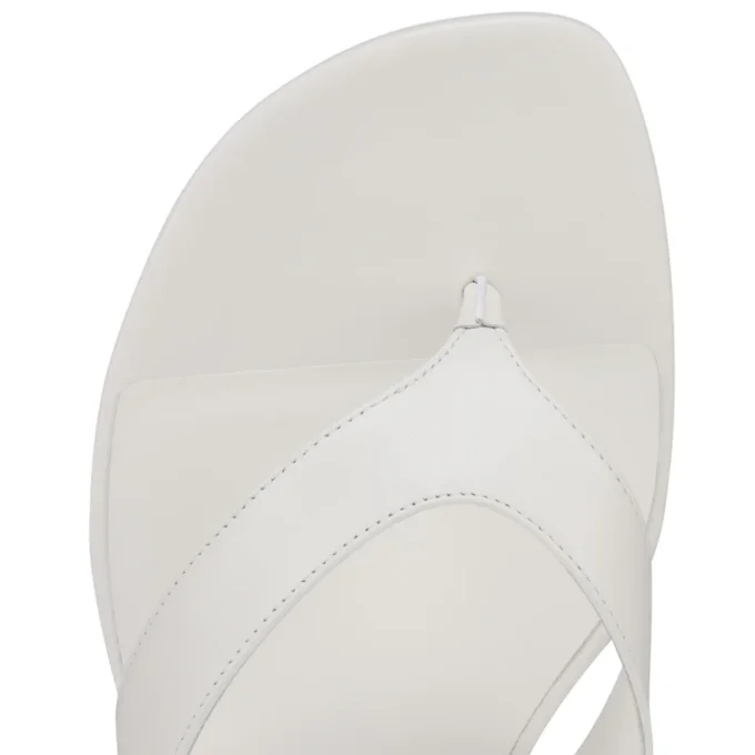 Sweet Janetonga – Thongs – Lamb Nappa Leather – Bianco – Women