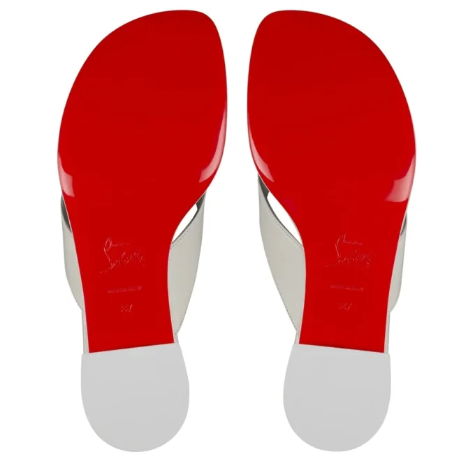 Sweet Janetonga – Thongs – Lamb Nappa Leather – Bianco – Women