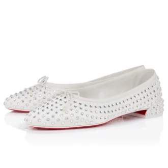 Sweetie Jane Strass Boum – Ballerinas – Crepe Satin – Version Ivory – Women