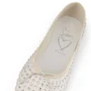 Sweetie Jane Strass Boum – Ballerinas – Crepe Satin – Version Ivory – Women