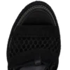 Toledissima – 130 Mm Espadrilles – Mesh and Waxed Calf Leather – Black – Women