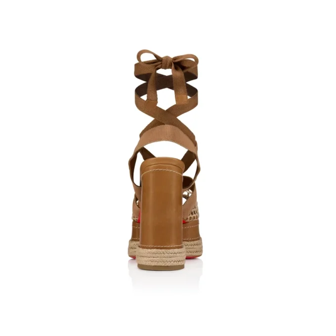 Toledissima – 130 Mm Espadrilles – Mesh and Waxed Calf Leather – Lionne – Women