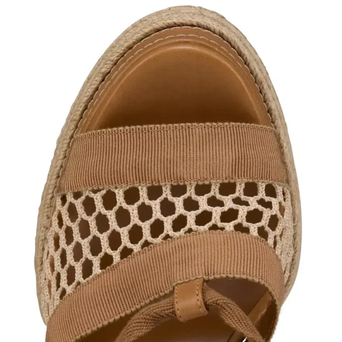 Toledissima – 130 Mm Espadrilles – Mesh and Waxed Calf Leather – Lionne – Women