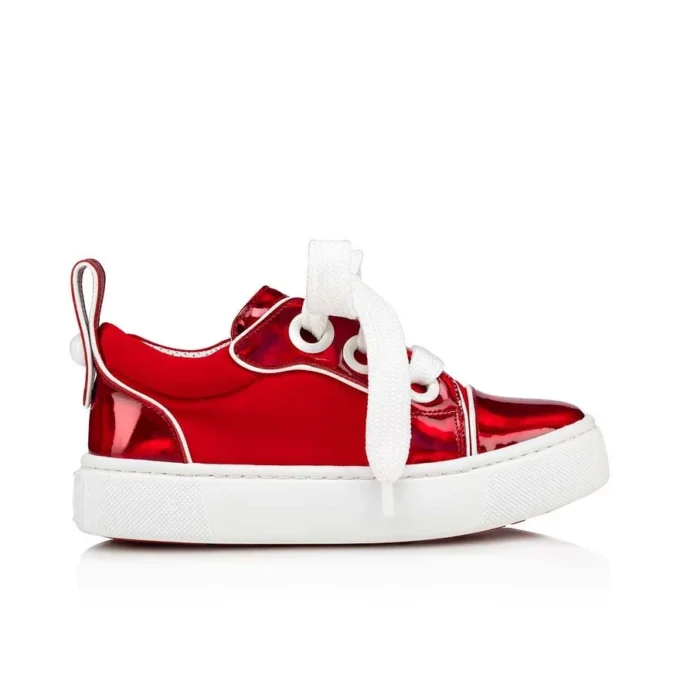 Toy Toy – Low-Top Sneakers – Patent Calf Psychic and Neoprene – Loubi – Kids