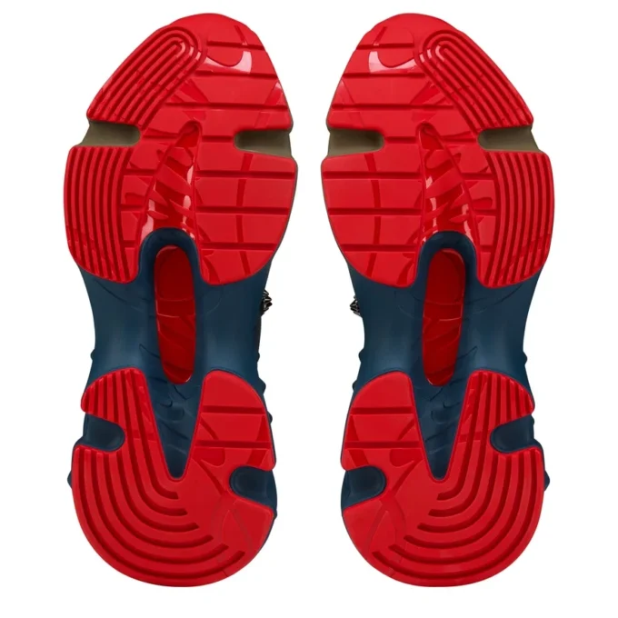 Trailnrun – Running Sneakers – Calf Leather, Neoprene and Mesh – Bronzo – Men