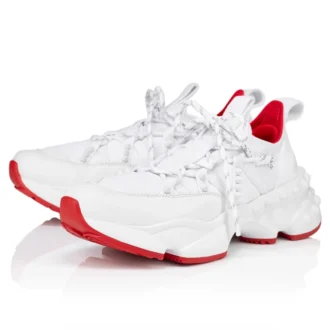 Trailnrun – Running Sneakers – Suede, Calf Leather and Fabric – White – Men