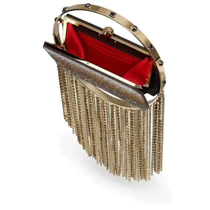 Trapeze – Clutch – Suede and Strass – Multicolor